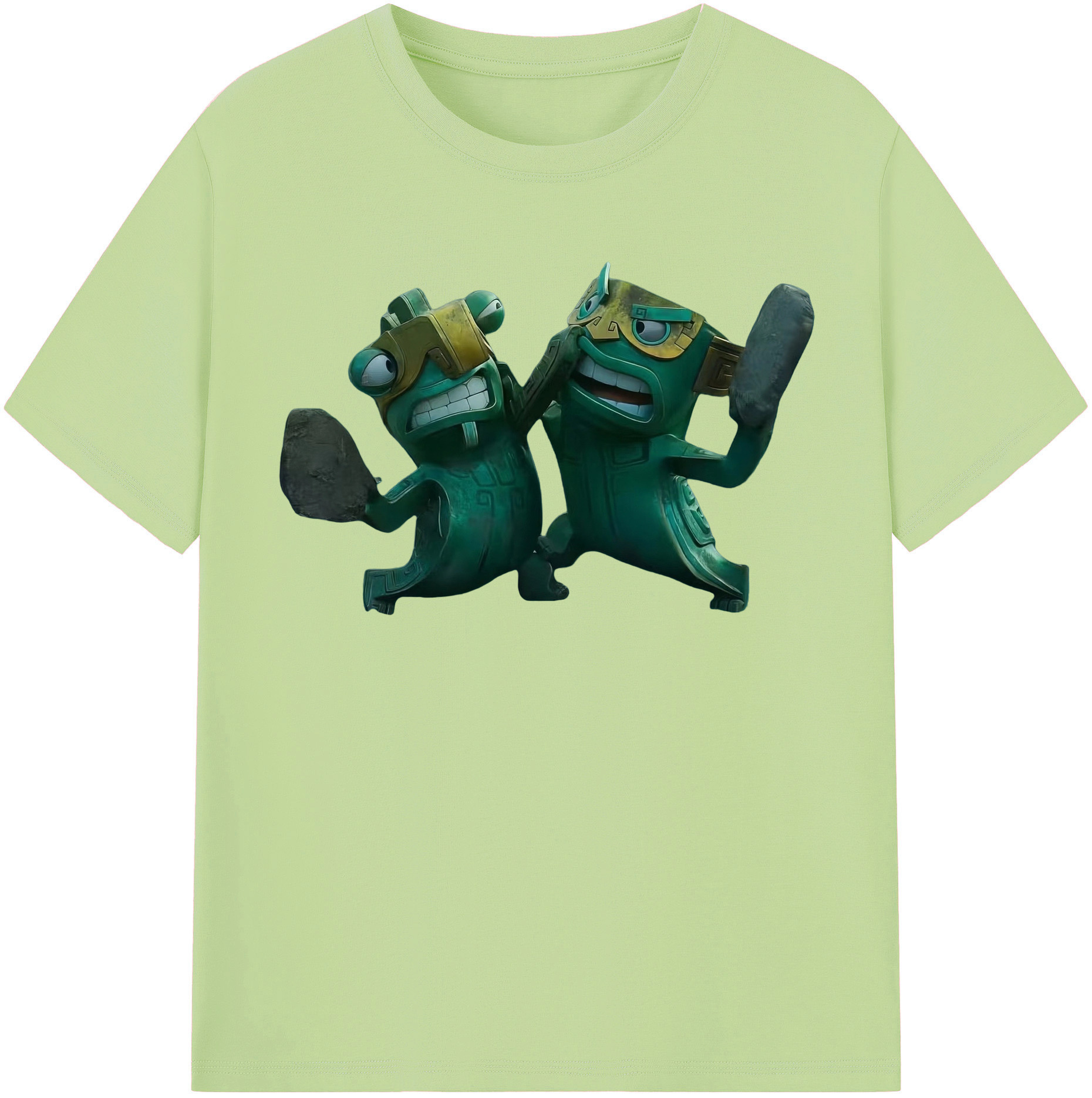 （画像用） Ne Zha 2 ナタ 魔童の大暴れ 綿100％半袖Tシャツ（フロントプリント）